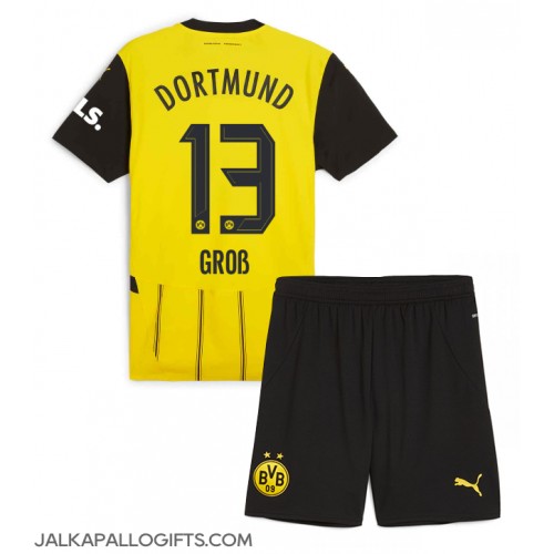 Borussia Dortmund Pascal Gross #13 Koti Peliasu Lasten 2024-25 Lyhythihainen (+ Lyhyet housut)